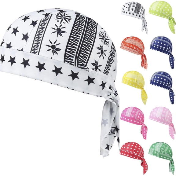 Cooling Skull Cap Helmet Liner, Breathable Sweat Wicking Head Wrap Bandana Hat for Men Women, Paisley Cycling Running Cap