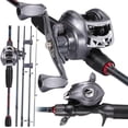 thumbnail image 1 of Sougayilang Baitcast Rod and Reel Combo with Casting Fishing Pole Smooth Fishing Wheel Max Drag 18LB, 1 of 8