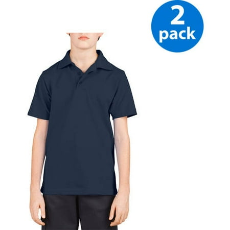 Dickies Boys Short-Sleeve Polo Shirt, 2-Pack Value Bundle