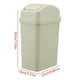 thumbnail image 2 of Cubo de basura de gran capacidad para cocina, sala de estar y baño | Cubo de basura con tapa abatible y anillo de presión | Contenedor de residuos que bloquea los olores para el hogar y la oficina, 2 of 2
