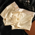 thumbnail image 4 of Men Boxer Underwear High Elasticity Breathable 3D Cut U-Convex Smooth Ice Silk Satin Shorts Panties Seamless Panties, 4 of 8