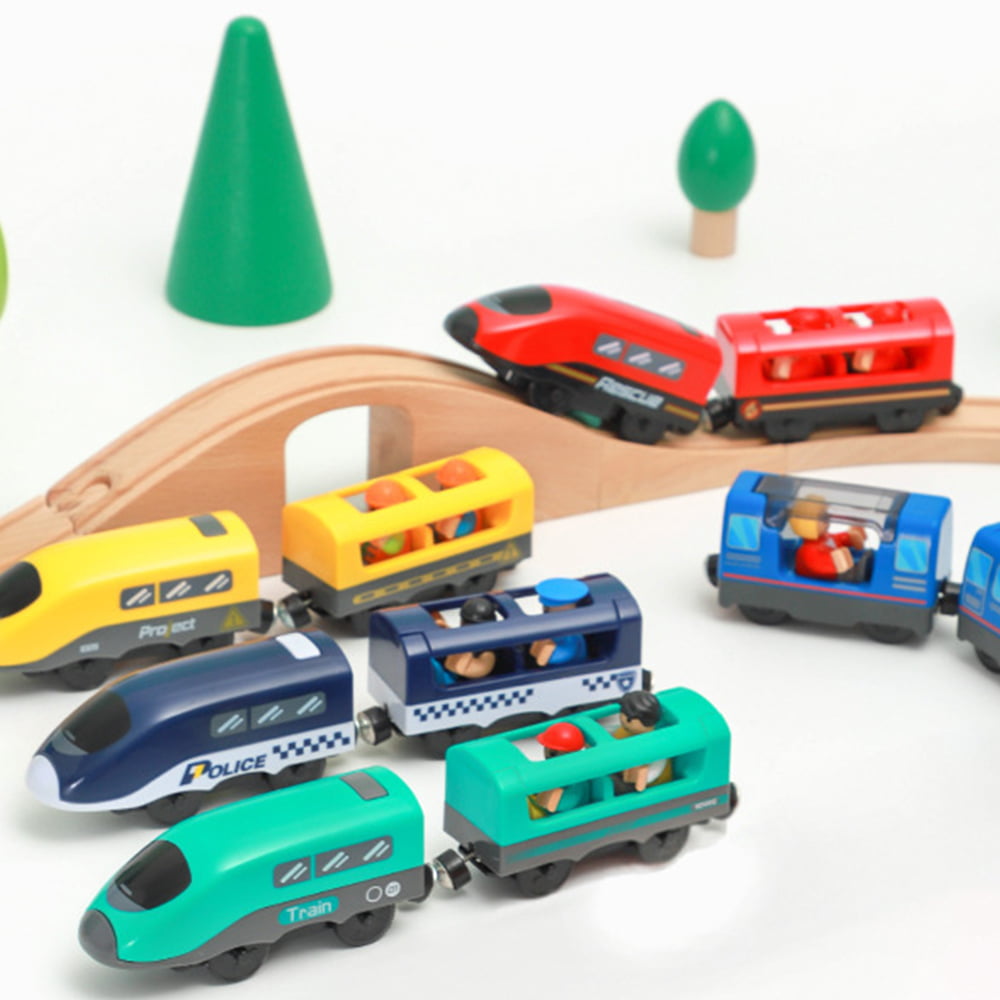 Train Quiet Carbrio Compatible Electric Train Set For Ages 4-18 - Wooden  Railway Toy