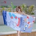 thumbnail image 5 of Beach Towel, Microfiber Sand Free Beach Towel, Lightweight, Quick Dry(59" x 27.5") for Adults,Men,Women,Kids Swimming, Sports, Beach, Fitness room,Outdoor Traveling on Vacation, 5 of 6
