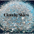 thumbnail image 2 of Glitter Heart Co. Glitter - High Quality Polyester Glitter - Cloudy Skies - Blue and Silver Chunky &ndash; 2 oz Bottle, 2 of 2