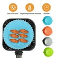 thumbnail image 4 of TIMIFIS Silicone Air Doublure en pour Friteuse à Chaud Réutilisable Panier en Silicone Résistant à la Chaleur Nettoyage Facile Pot en Silicone Rond pour Accessoires de Friteuse à Air Chaud Four, 4 of 7