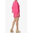 thumbnail image 4 of TheMogan Women's PLUS Cotton Terry Long Sleeve Oversized Top & Drawstring Shorts SET, 4 of 7
