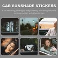 thumbnail image 5 of Worgeous 4 pcs  Car Window Shade Sticker Aluminized Film Car Windows Cling Sunshade Electrostatic Heat Insulation Film for Car Auto Back Passenger Kids, 5 of 8