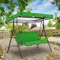 thumbnail image 2 of Rungungde Patio Swing Canopy - for 3 Person Swing, Oxford Cloth Waterproof Swing Canopy Replacement, Swing Top & Seat Cover Set, Swing Sun Shade Awning Cover Outdoor Patio Swing Canopy (Gray), 2 of 11