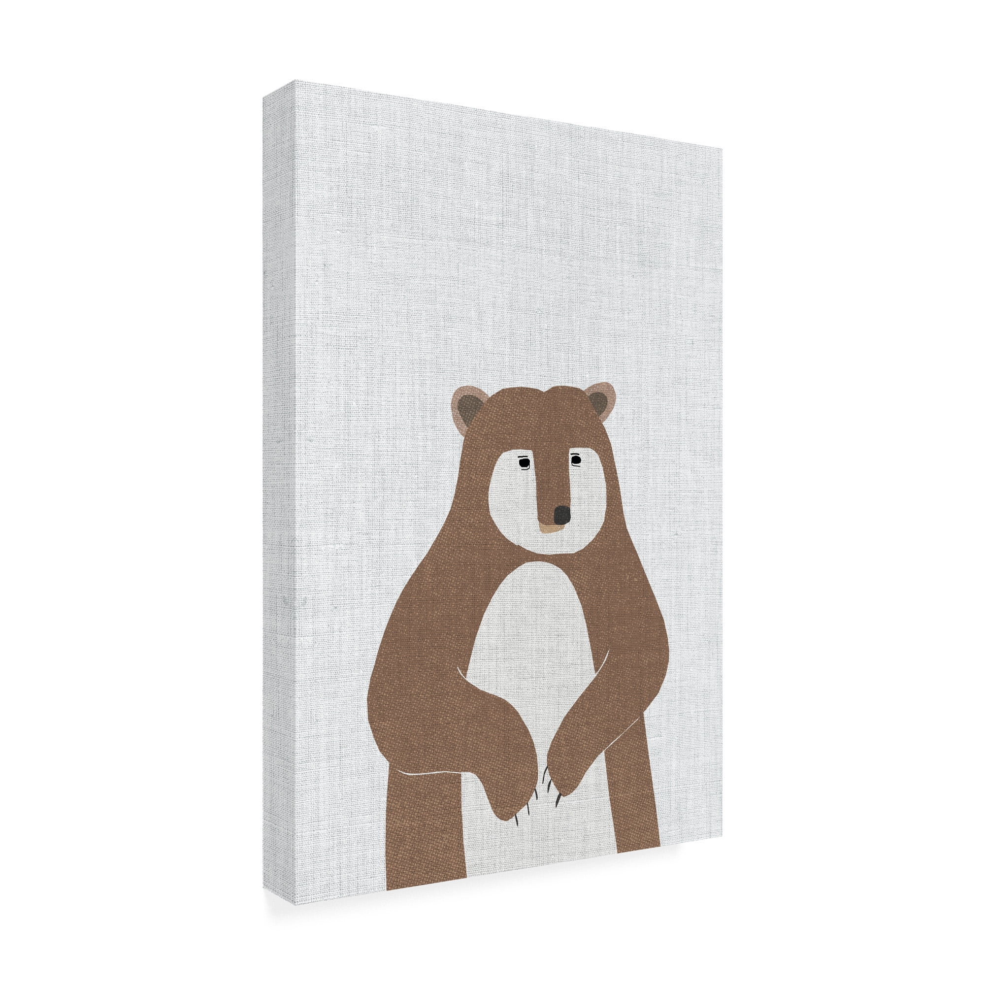 Trademark Fine Art 'Brown Bear Linen' Canvas Art by Annie Bailey Art