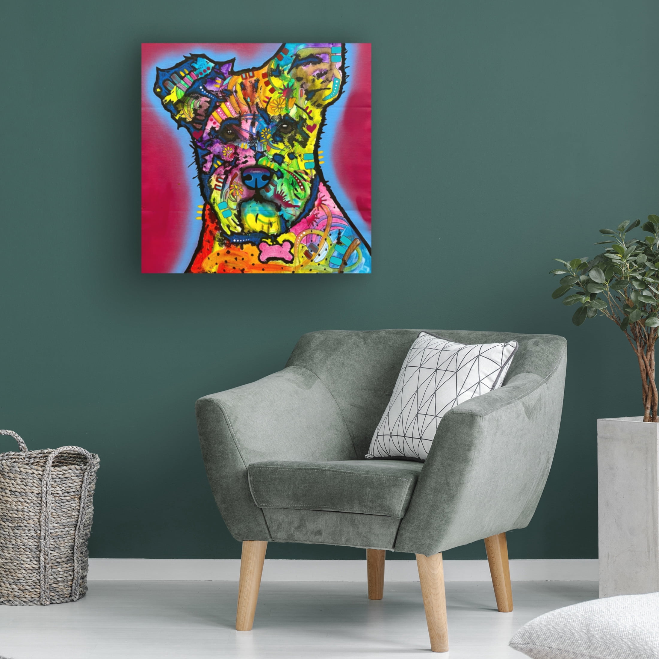 Canvas Wall Art - Dean Russo 'I Heard What You Said' Wall Art for Living Room, Bedroom, or Office Décor by Trademark Fine Art - 14 x 14 Inches