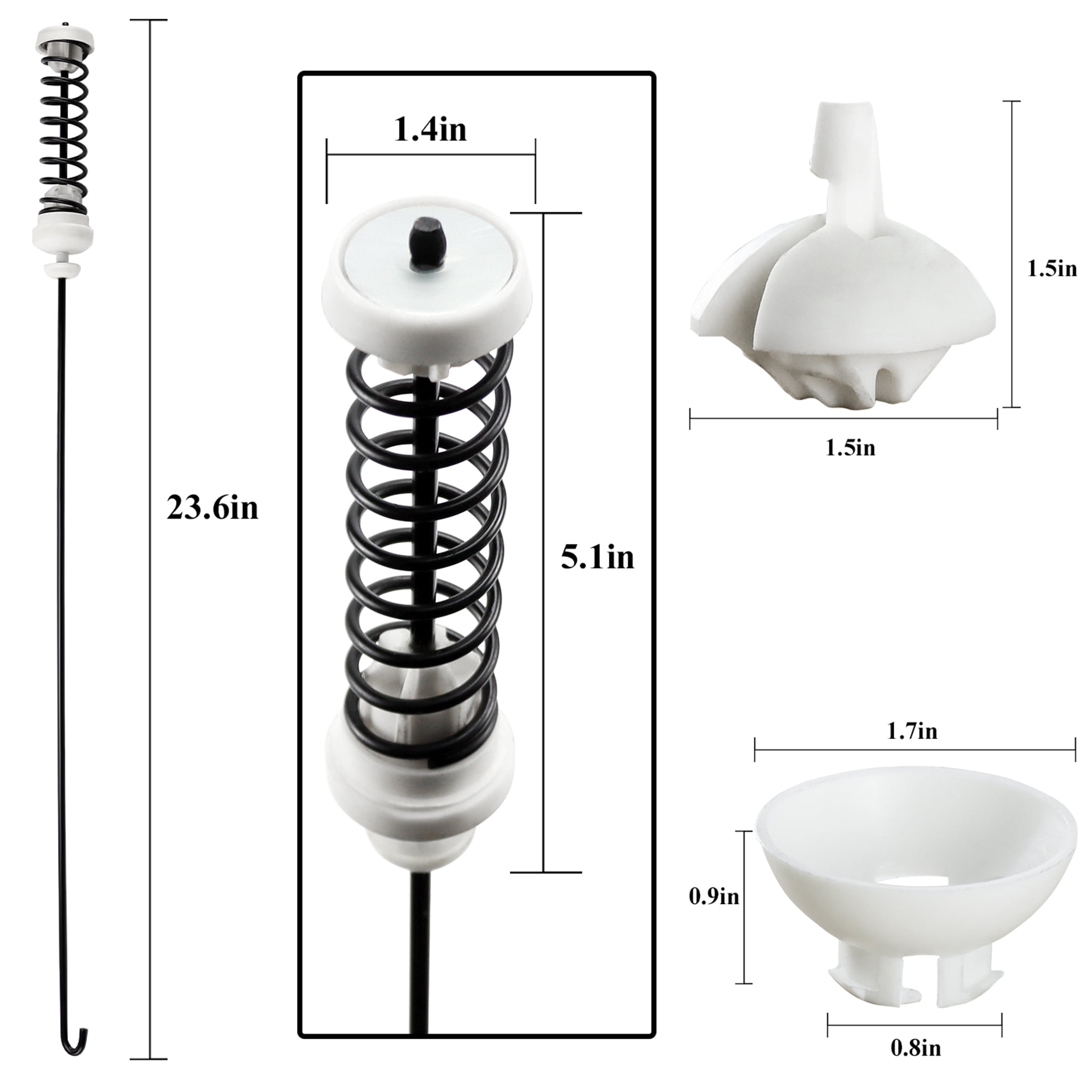 Beaquicy W10780048 Washer Suspension Rod Kit Replacement for Whirlpool Washing Machine