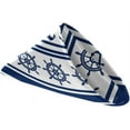 thumbnail image 2 of GZHJMY Nautical Anchor Rudder Stripes Pattern Cloth Napkins, Set of 1 20 x 20 Inch Soft & Comfortable Polyester Dinner Napkin for Family, Restaurant, Parties(Navy Blue), 2 of 5