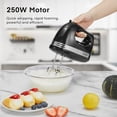 thumbnail image 3 of FOHERE Electric Hand Mixer with Storage Case, Compact Handheld Beater, 6 Attachments, 6-Speed, 3 of 8