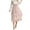 Pink, variant on Women's Skirts Tulle Skirts High Waisted A Line Flowy Pleated Mesh Casual Versatile Slim Fit Midi Skirt Beige L