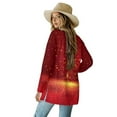 thumbnail image 3 of SCRAWLGOD Galaxy Long Cardigans for Women Trendy Sweater Cardigan with Pockets Size 2XL Long Sleeve Women Dressy Casual Outfits for Fall Washable Ladies Cardigan Jacket, 3 of 7