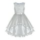 thumbnail image 1 of Vestido de Niña de Flores Gris para Boda, Fiesta, Dama de Honor, 5 Años, 1 of 7