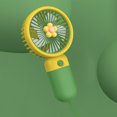 thumbnail image 3 of Advancent Ventilador portátil de mano Recargable Verano Personal Silencioso Enfriador de aire de escritorio Estudio Oficina Dispositivo de Electrodomésticos Flor/Verde Oscuro, 3 of 6
