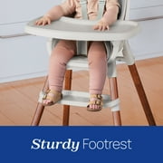 Chicco Zest™ LE 4-in-1 High Chair with Seat Pad, Feeding and Toddler Chair, Youth Stool, 5-Point Harness, Footrest, BPA-Free Tray - Chai (Beige), New