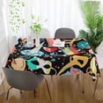 thumbnail image 6 of SKYSONIC Mardi Gras Tablecloth Waterproof Washable Polyester Square Table Cover Durable Tablecloth for Kitchen Dining Table Party Decor (54 X 72 Inch), 6 of 7