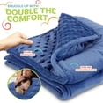 thumbnail image 5 of XL Weighted Blanket for Kids 5lb (Blue) 36x48 Inch, Plush Minky Kids Blanket with Travel Bag, Blanket for Ages 4 to 10, 5 of 7