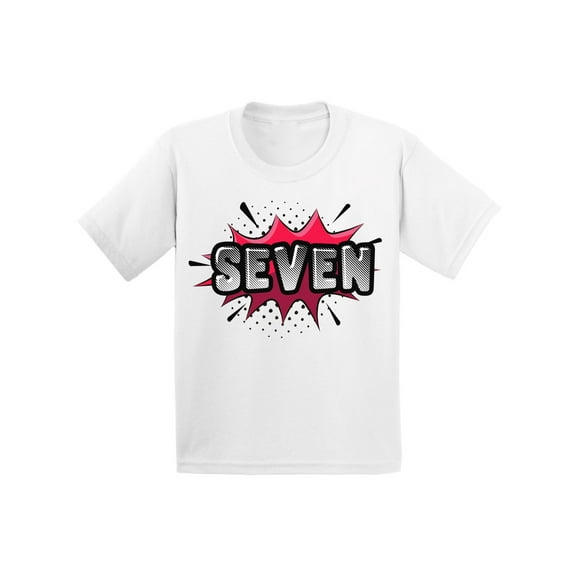 Awkward Styles 7th Birthday T-shirt Superhero Kids T Shirts
