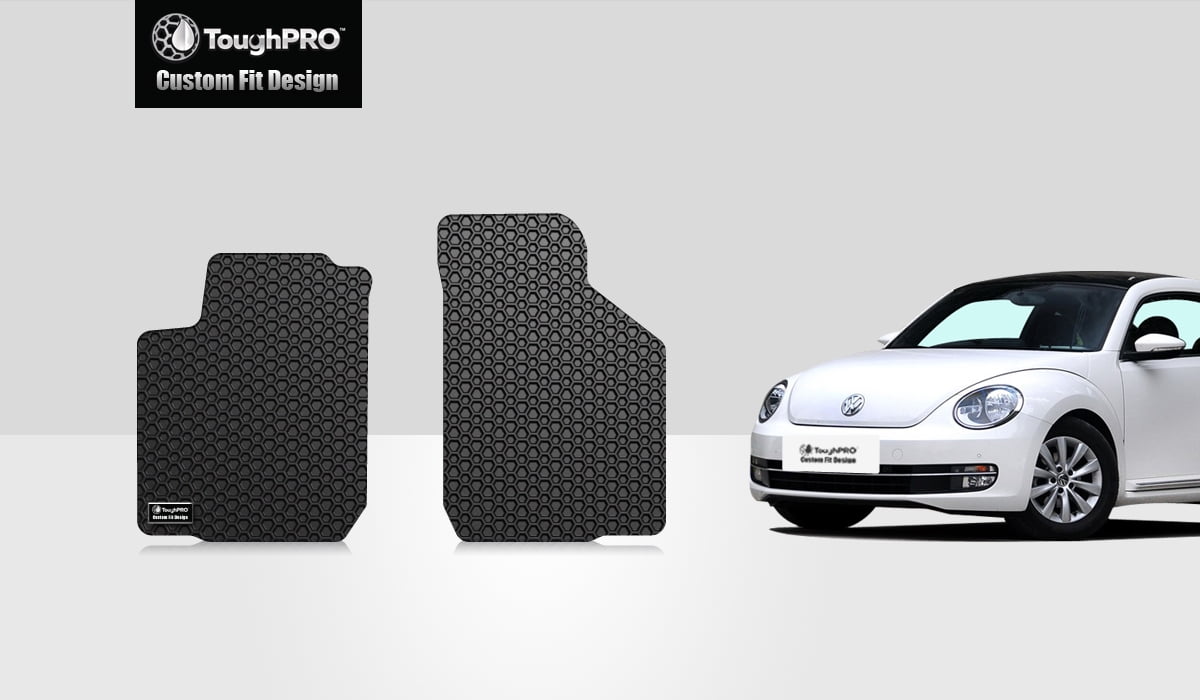 ToughPRO Two Front Mats Compatible with VOLKSWAGEN Beetle All Weather Heavy Duty (Made in