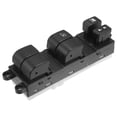 thumbnail image 1 of Interruptor de ventana eléctrica del lado del conductor delantero izquierdo apto para Nissan Versa 2009-2018 No.25401-ZW80A - Paquete de 1 negro, 1 of 7