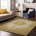thumbnail image 5 of HomeRoots 678894 5 x 8 ft. Gold Ivory & Gray Oriental Traditional Washable Machine Made Rectangle Area Rug with UV Protection, 5 of 9