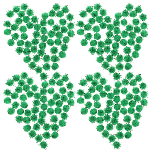 LOLIPPYY 2000pcs Fun Craft Pompoms Green Material Decoration for Artists