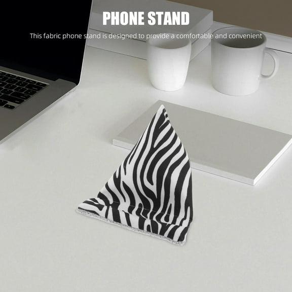 PBPBOX Black Soft Fabric Tablet Pillow Stand Adjustable Phone Holder for Bed and Couch