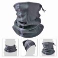 thumbnail image 5 of Riousery Adjustable Fleece Neck Gaiter Warmer Reflective Safety Face Cover Winter Outdoor Sport Scarf for Skiing Cycling Running 9.8 in / 25 cm Dark Grey, 5 of 7