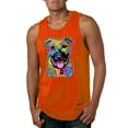 thumbnail image 1 of Don't Judge My Pitbull I Won't Judge Your Kids Funny Dog Lover Mens Graphic Tank Top, Orange, Large, 1 of 3