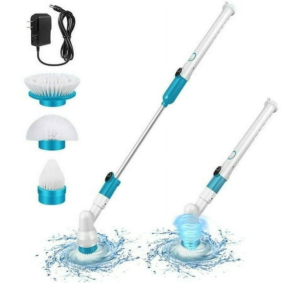 Yhmxh Home Essentials Home Appliances Bathroom Shower Scrubbers Power Brush Floor Scrubbers Rechargeable Cleaning Brush With Long Handle Rotating Telescopic Cleaning Brush Electric Brush