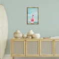 thumbnail image 3 of Stupell Industries Funky Summer Flamingo Nautical & Beach Photography Gold Floater Framed Canvas Art Print Wall Art, 17 x 25, 3 of 10