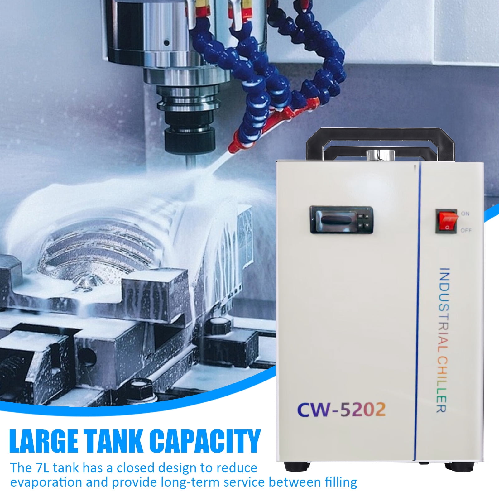 Mulaxen Cold Plunge With Chiller Large Capacity Cold Plunge Water Chiller Water Chiller with Viewing Window Industry For Winter & Summer Use honest