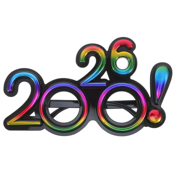 LOLIPPYY 2026 New Year Party Glasses Plastic Eyewear Unique Lightweight Decorations for New Years Eve Celebrations
