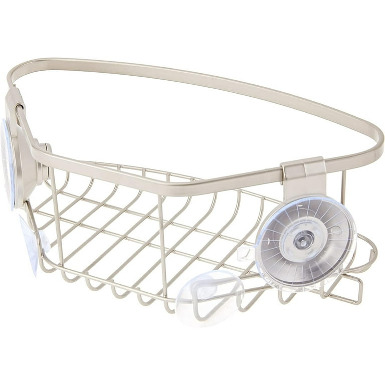 NEX™ Silver Shower Caddy Hanging Basket Shelf Set
