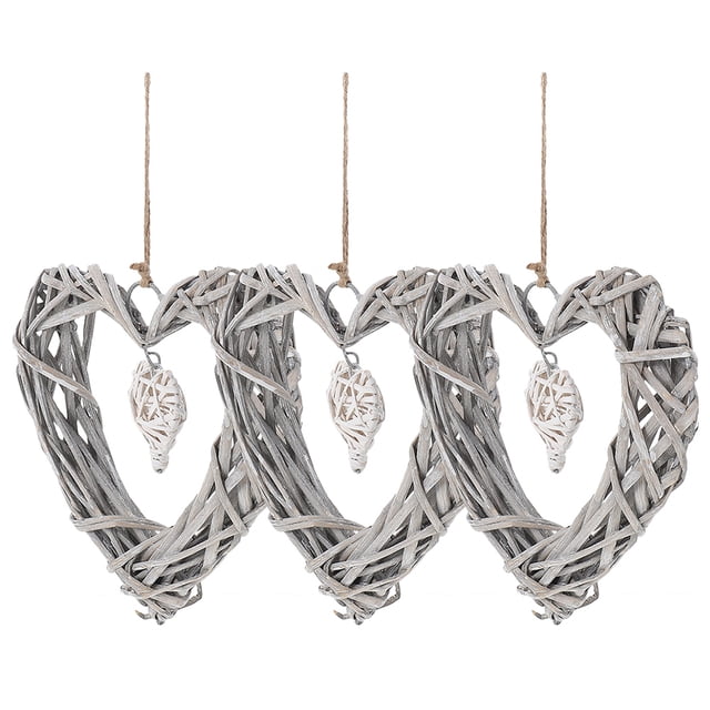 VERDANVERSE 3Ud Colgantes De Pared En Corazón Para Salón Cocina Y Fiestas Multicolor