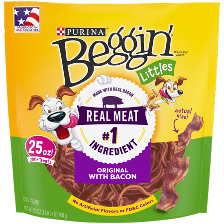 Purina Beggin Strips Bacon - Purina Beggin' Dog Treats; Littles Bacon Flavor - 25 oz. Pouch