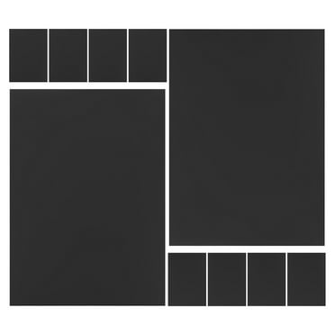 GOOHOCHY WORGEOUS 40 Sheets Black Cardstock Paper Heavyweight Thick Craft Printable Ideal for DIY Business Cards Scrapbook Poster Stationery