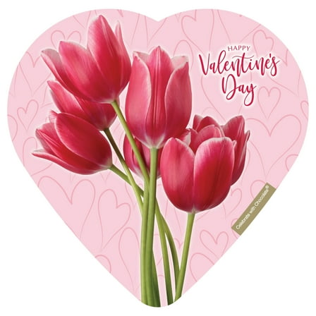 Elmer Chocolate Assorted Chocolate Friendship Tulips Heart 4oz 15 Pieces