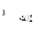 thumbnail image 1 of Figura de escritorio,Estatua de caballero,estatuilla,escultura,artesanía,decoración de escritorio,Reloj de pared,Reloj de pared Panda Decoración del hogar Lindo Creativo,Reloj de pared con, 1 of 8