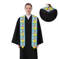 thumbnail image 4 of Xecao Dog Takes a Bath in the Bathtub Print Graduation Shawl Stole Honor Stole Adult 72" Academic Commencements, 4 of 7