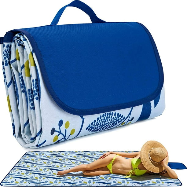 Beach Blanket Picnic Blanket Outdoor Mat Extra Large Waterproof Sand Proof Camping Blanket Lightweight Folding Portable Travel Blanket For Family Park Beach Grass Walmart Com Walmart Com