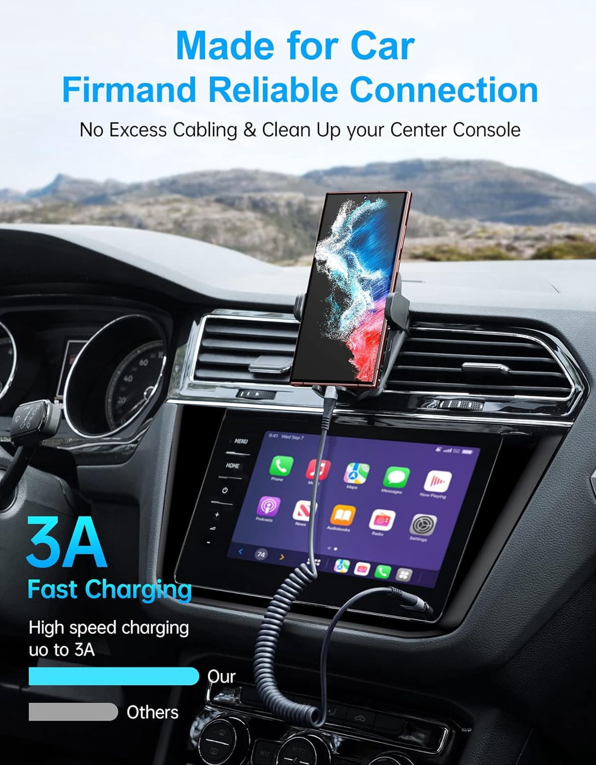 RGHJAR-USB C Cable Fast Charging, 2Pack 3ft Coiled USB A to Type C Charge Cord for Car, USB-C Charging Cable Compatible with iPhone 17/16/15/Samsung Galaxy S20 S10 S9 S8 Plus Note 10 and More USB C D