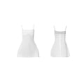 thumbnail image 4 of Raccmtaty Women Summer Mini Cami Dress Sleeveless Open Back Solid Color Spaghetti Strap Cocktail Dress, 4 of 9