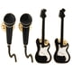 thumbnail image 1 of 4pcs Alloy Brooch Pin Microphone Breastpin Guitar Breastpin for Decor Use, 1 of 4