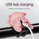 thumbnail image 4 of Usb Rechargeable Bike Light With Cow Horn Bell For Kids - Front Bike Light And Accessory, 4 of 5