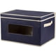 thumbnail image 5 of Contenedores de almacenamiento plegables YONGSHENG azul marino 16,2 x 10 x 12 pulgadas paquete de 3, 5 of 5