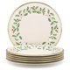 thumbnail image 1 of Juego de 6 platos llanos de porcelana Lenox Holiday, 27 cm, 1 of 5